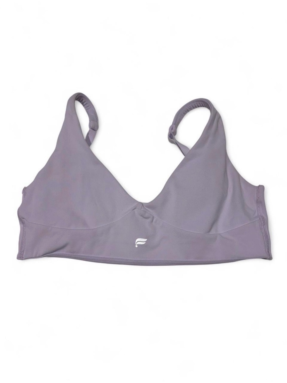 Fabletics pureluxe longline low impact sports bra lilac lotus